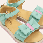 Sandália Infantil Blue Feminina Emma Verde Agua