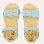 Sandália Infantil Blue Feminina Emma Verde Agua