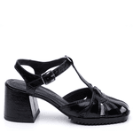 SANDÁLIA BRISA COURO VERNIZ PRETO