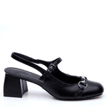 SCARPIN AMALFI COURO PRETO
