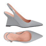 SLINGBACK ANABELA EM COURO CINZA