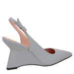 SLINGBACK ANABELA EM COURO CINZA