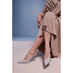 SLINGBACK ANABELA EM COURO CINZA