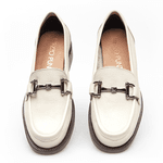 MOCASSIM GENOVA COURO OFF WHITE