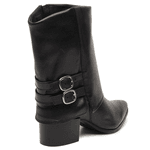 BOTA ATENA COURO CARNEIRO PRETO