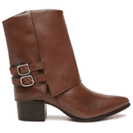 BOTA ATENA COURO CARNEIRO CHOCOLATE