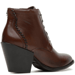 BOTA CANO BAIXO COURO MARROM