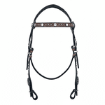  Cabeçada Testeira de Couro com Afogador Sport Equine 8838