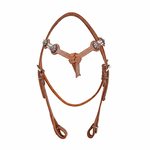  Cabeçada Testeira de Couro com Afogador Sport Equine 8840