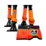 Kit Completo Cloche e Caneleiras Color Laranja Boots Horse 4373