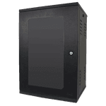Rack 16U Suspenso P.G. Preto com Porta 670mm – Ideal para Servidores | Max Eletron 