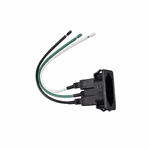 Tomada com Rabicho 250V 10A 2P+T - MarGirius - Preta