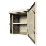 Rack Outdoor 12U x 56cm (560mm) FLEX – Suspenso ou Piso com Sapata IP55