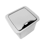 Caixa de Mesa Cinza New Três tomadas Elétricas + 4 Módulo Keystone Dutotec 