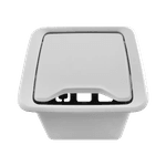 Caixa de Mesa Cinza New Três tomadas Elétricas + 4 Módulo Keystone Dutotec 