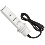 Torre De Tomadas Especial 20 Amperes Com 3 Tomadas Multiplug Bivolt Cor Branca