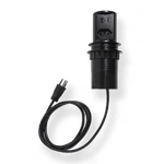 Mini Torre De Tomadas Pop 10 Amperes Com 1 Tomada e 2 USB A+C Retrátil Bivolt Cor Preto