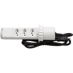 Torre De Tomadas Especial 20 Amperes Com 3 Tomadas Multiplug Bivolt Cor Branca