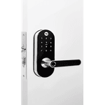 Fechadura Biometrica Digital Wifi - YALE Com HUB - COM MAÇANETA PRETA