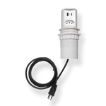 Mini Torre De Tomadas Pop 10 Amperes Com 1 Tomada e 2 USB A+C Retrátil Bivolt Cor Branca