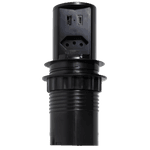 Mini Torre De Tomadas Pop 10 Amperes Com 1 Tomada e 2 USB A+C Retrátil Bivolt Cor Preto