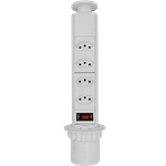 Torre De 4 Tomadas 10 Amperes Com 4 Tomadas Multiplug Bivolt Cor Branco