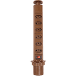 Torre De 6 Tomadas 16 Amperes Com 6 Tomadas Multiplug Bivolt Cor Marrom