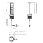 Torre De Tomadas Especial 20 Amperes Com 3 Tomadas Multiplug Bivolt Cor Marrom