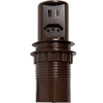 Mini Torre De Tomadas Pop 10 Amperes Com 1 Tomada e 2 USB A+C Retrátil Bivolt Cor Marrom