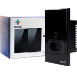  Interruptor Smart Wi-Fi 1 Botão + Tomada 10A Preto