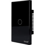 INTERRUPTOR TOUCH 1 BOTÃO PRETO 2.5D WI-FI 