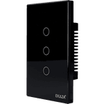 INTERRUPTOR TOUCH 2 BOTÕES PRETO 2.5D WI-FI