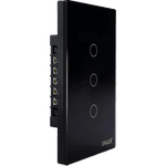 INTERRUPTOR TOUCH 2 BOTÕES PRETO 2.5D WI-FI