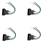 Kit 4 Tomadas com Rabicho 250V 10A 2P+T - MarGirius - Preta