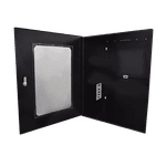 Mini Rack 12U Suspenso de Parede com Porta Frontal 400mm Preto – Max Eletron 