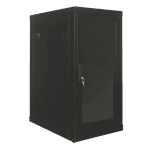 Rack 24U Piso P.G. Preto com Porta 670mm – Ideal para Servidores | Max Eletron
