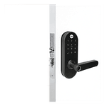 Fechadura Biometrica Digital Com Maçaneta Preta Fosca - YALE 420w PPF - 05482000-0