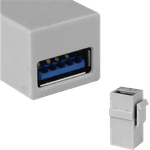 Keystone / Emenda USB 3.0 Branca