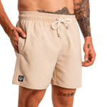 Short Masculino Forthem Tactel Básico Bege Capuccino
