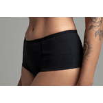 Kit 5 Tangas Cós Alto Algodão 0029 - PRETO 