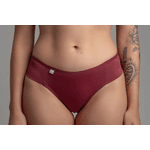 Calcinha Microfibra Lateral Tecido Duplo 0989 - MARSALA