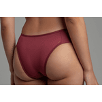 Calcinha Microfibra Lateral Tecido Duplo 0989 - MARSALA