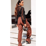 CALÇA YEDA MARROM
