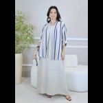 VESTIDO YARA COM CASAQUETO YARA BEGE