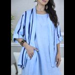 VESTIDO YARA COM CASAQUETO YARA AZUL BEBÊ