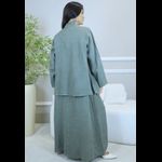 VESTIDO NELLY COM CARDIGAN NELLY MILITAR