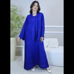 VESTIDO NELLY COM CARDIGAN NELLY AZUL ROYAL