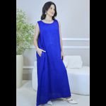 VESTIDO NELLY COM CARDIGAN NELLY AZUL ROYAL