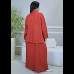 VESTIDO NELLY COM CARDIGAN NELLY VERMELHO
