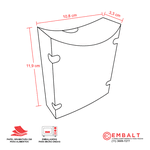 Embalagem para Batata Frita Delivery Preto (PCT 100 unids)